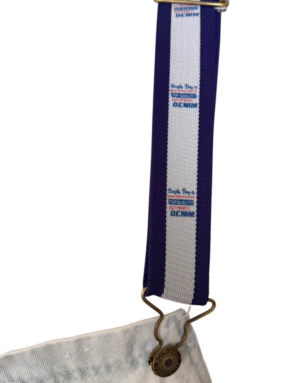 Vintage Bugle Boy Light Wash Denim Overalls With Adjustable Straps & Multiple Ut - Picture 3 of 10